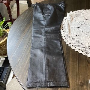 Real Leather Pants in Black